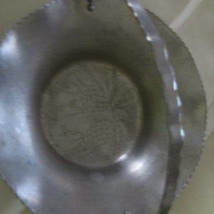 VINTAGE Hand forged aluminum bowl/handle